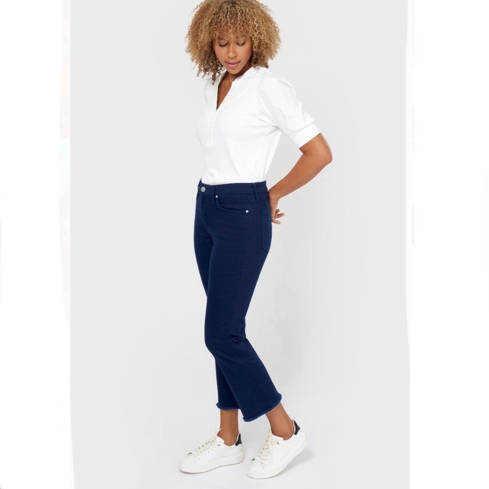 Seven kick flare high rise pants